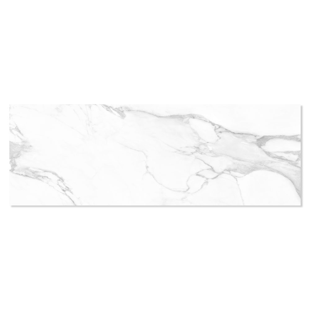 Marmor Veggflis Lincoln Hvit Blank 30x90 cm